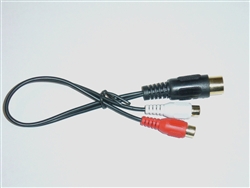 Peripheral Din to RCA Connection Aux Audio Cable for PXDX
