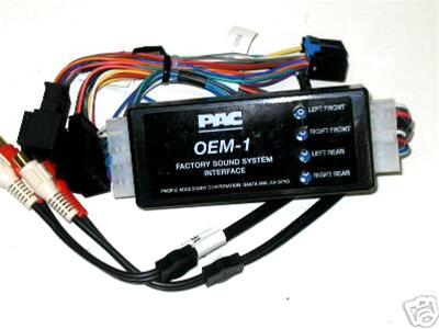 PAC AOEM-GM24 Cadillac Chevrolet GMC GM Amplifier Add On Interface 4 Ch RCA Out 