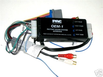 PAC AOEM-GM24 Cadillac Chevrolet GMC GM Amplifier Add On Interface 4 Ch RCA Out 