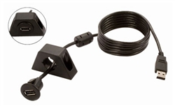 GROM Cable-C-USBCBL USB Extension Cable w/two dash mounting options